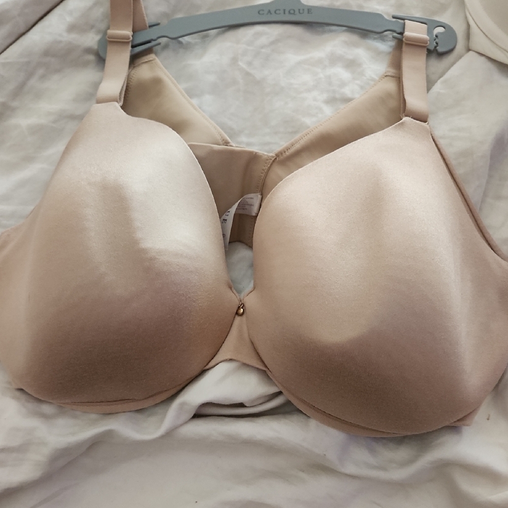 Cacique Tan Full Coverage Bra with Underwire Support
